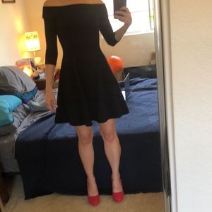 NWOT ModCloth off the shoulder 3/4 sleeve dress XXS